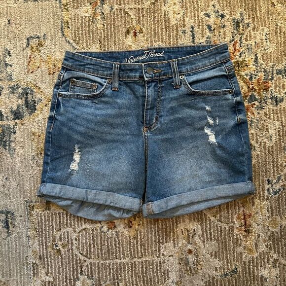 Distressed Denim Shorts - Picture 1 of 4